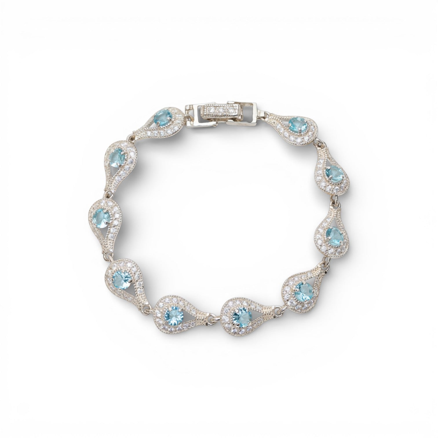 Waterlily Droplet Topaz Bracelet