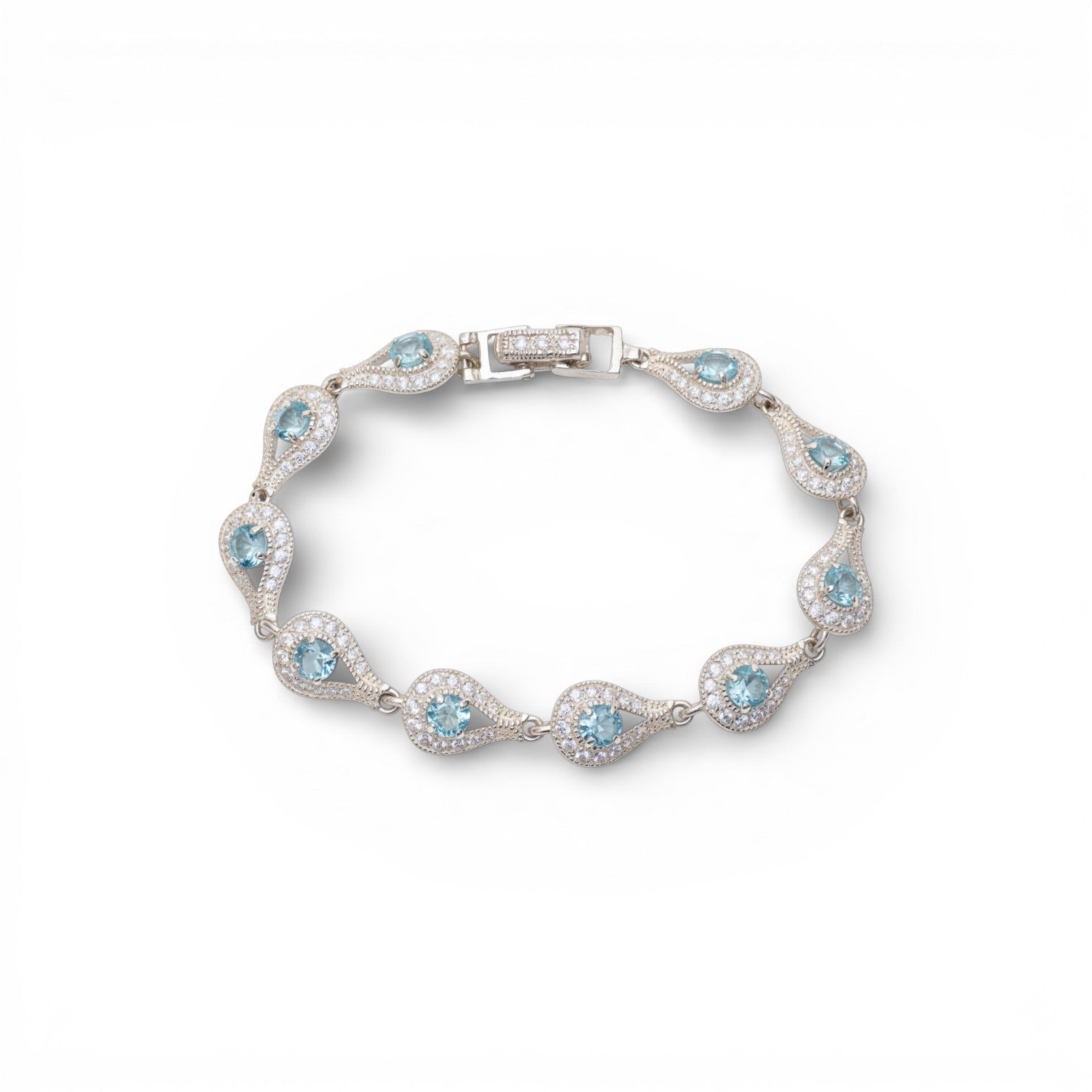 Waterlily Droplet Topaz Bracelet
