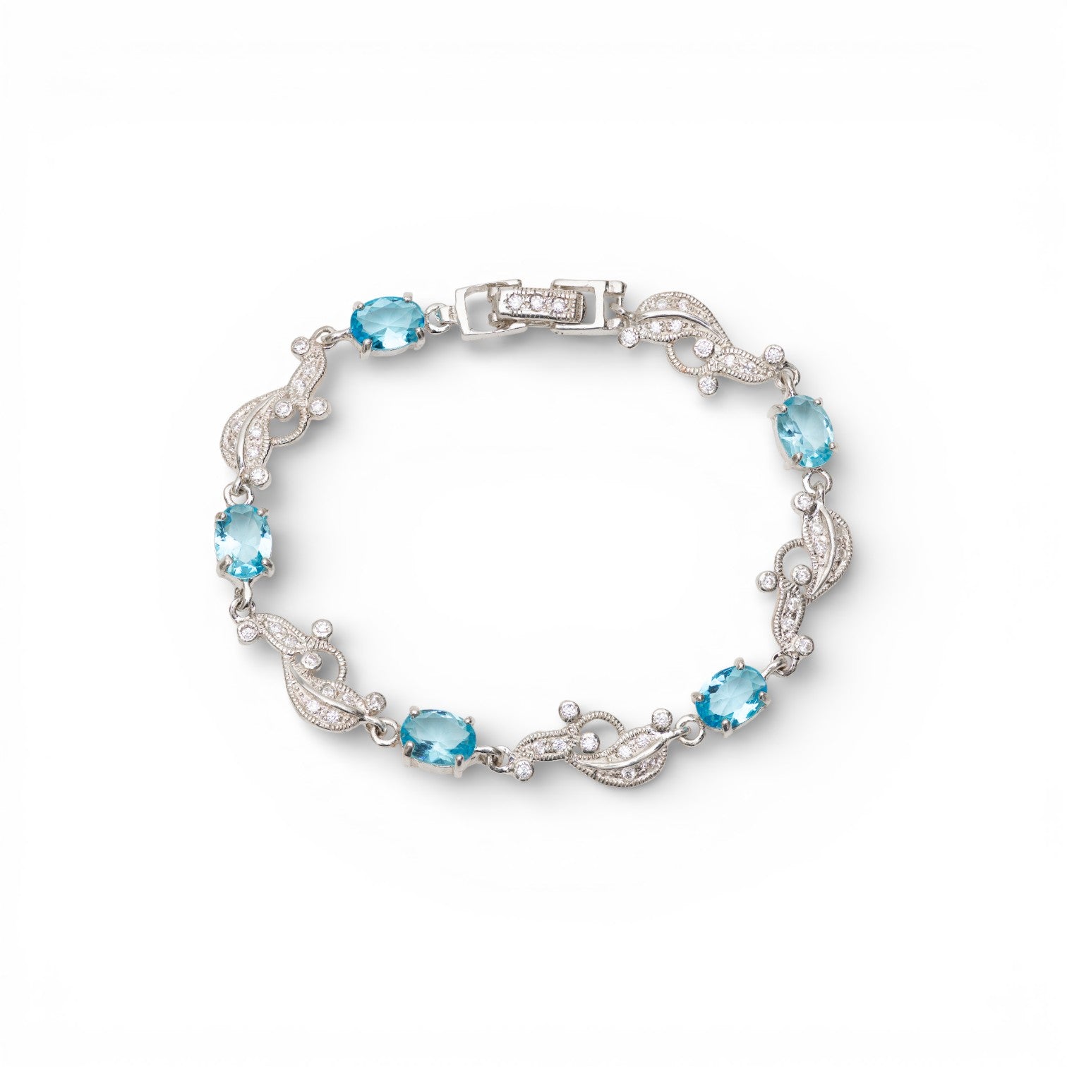 Waterlily Topaz Link Bracelet