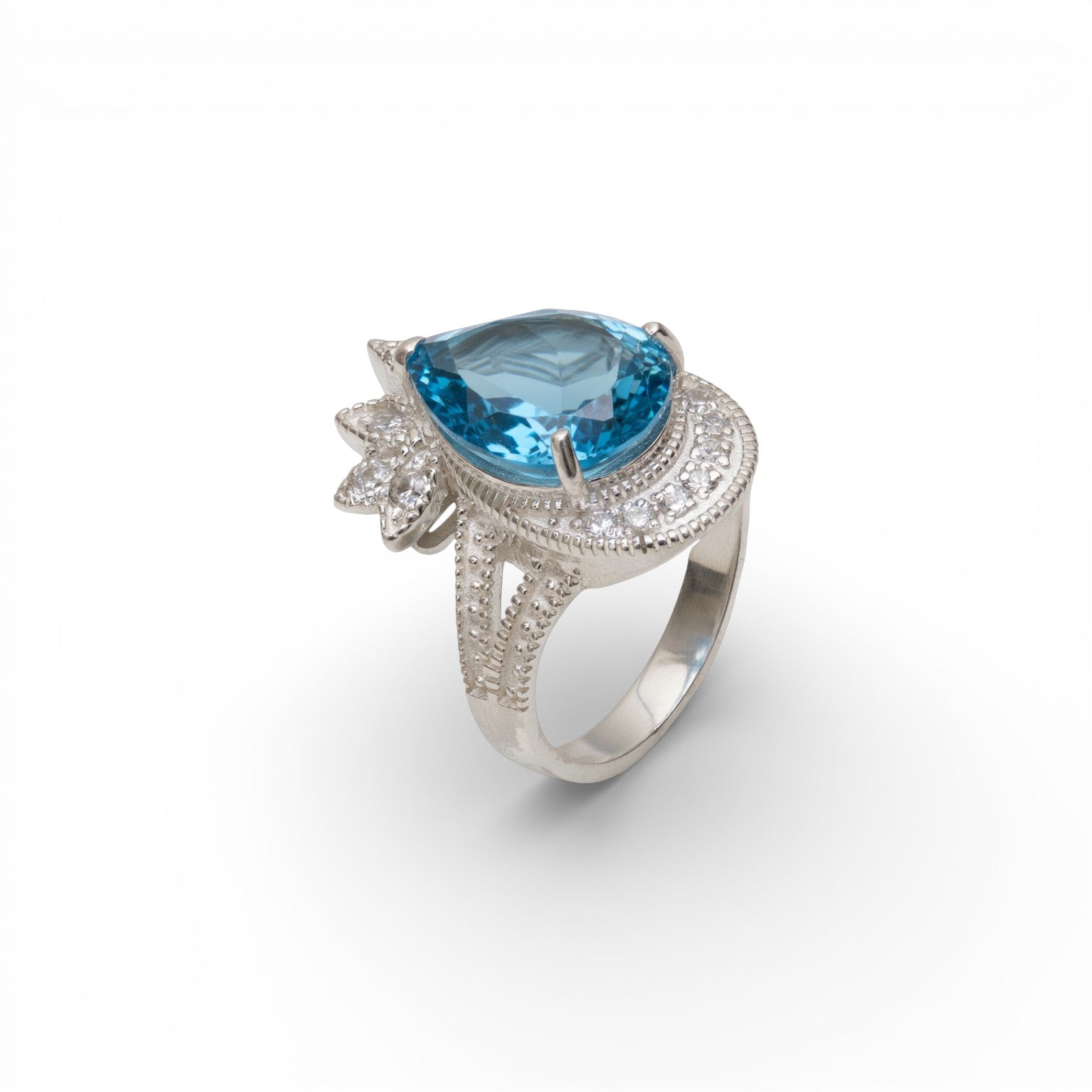 Waterlily Topaz Ring