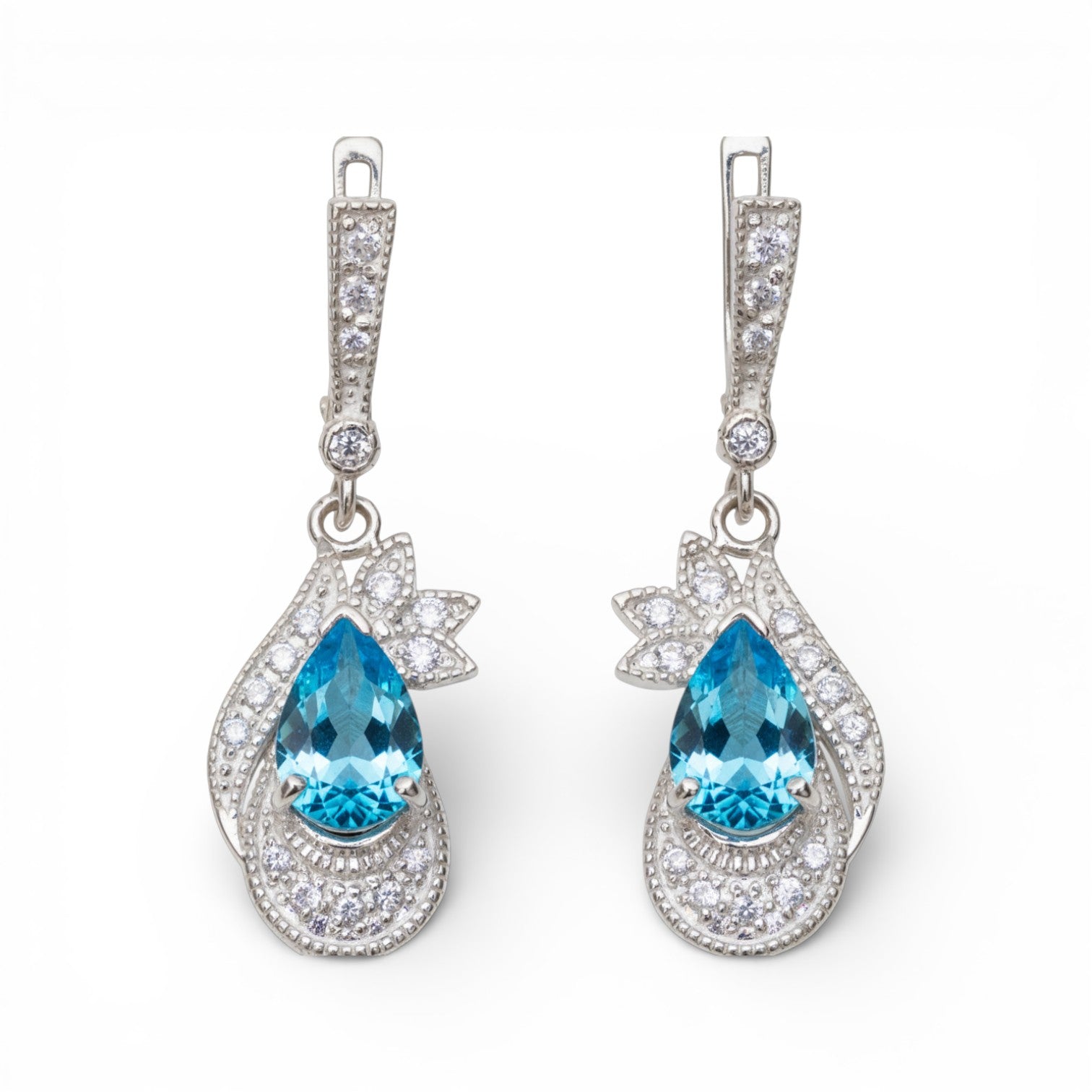 Waterlily Topaz Earrings