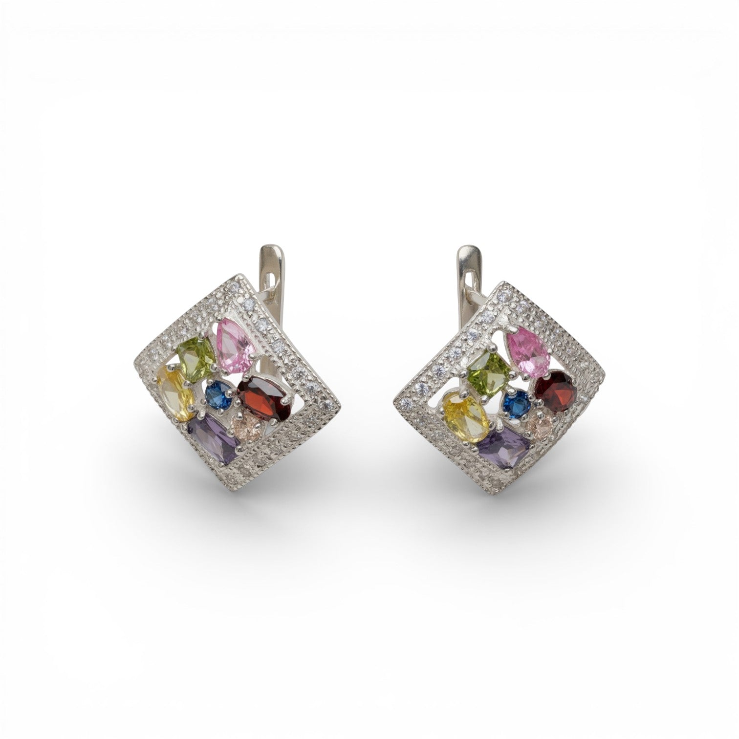 Mosaic Multi-Stone Earrings