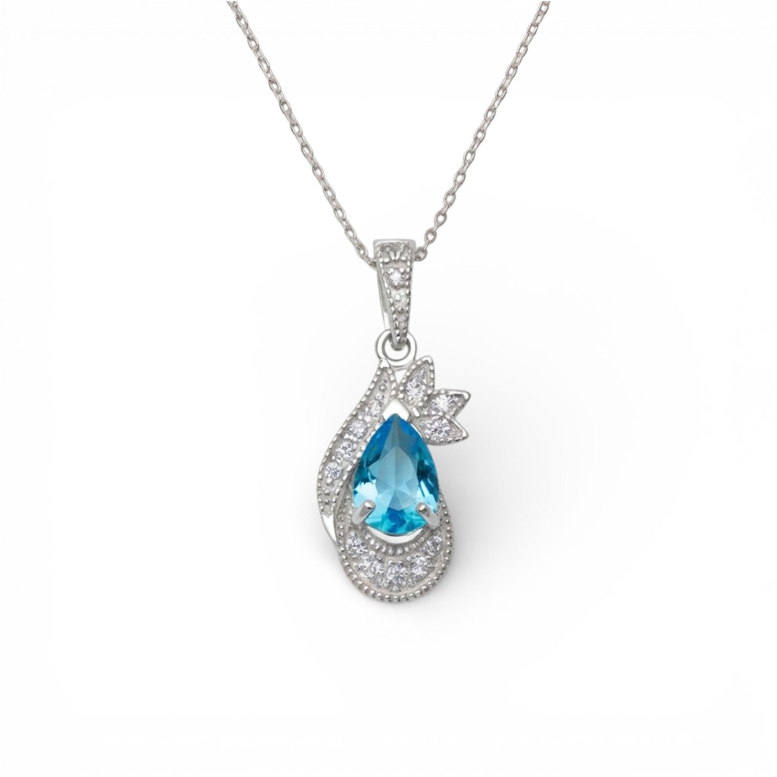 Waterlily Topaz Pendant